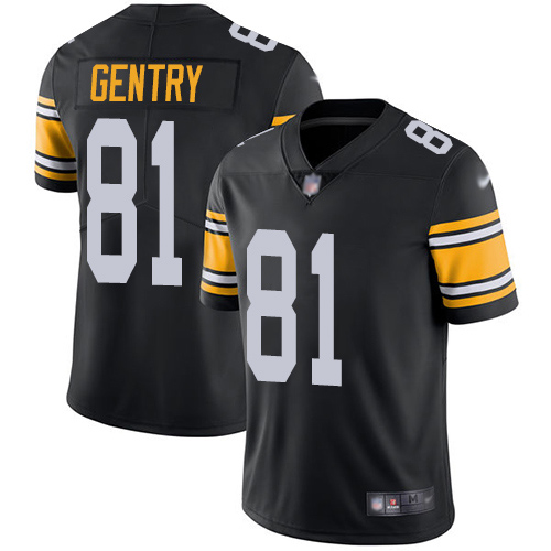 Men Pittsburgh Steelers Football #81 Limited Black Zach Gentry Alternate Vapor Untouchable Nike NFL Jersey->pittsburgh steelers->NFL Jersey